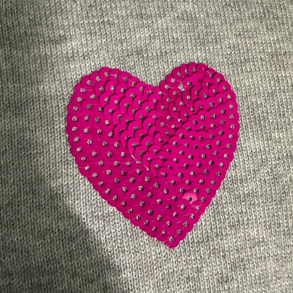 Charter Club Sequin Heart Women’s Sweater - Picture 4 of 6
